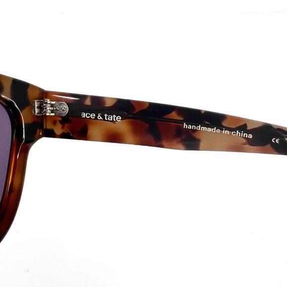 Ace & Tate Harper On the Rocks Round Tortoise Shell Sunglasses 54 21 145 - Picture 9 of 16